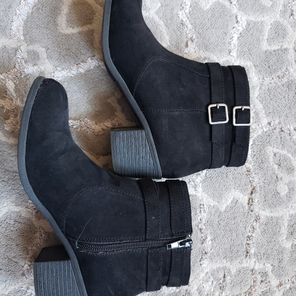 Black ankle boots